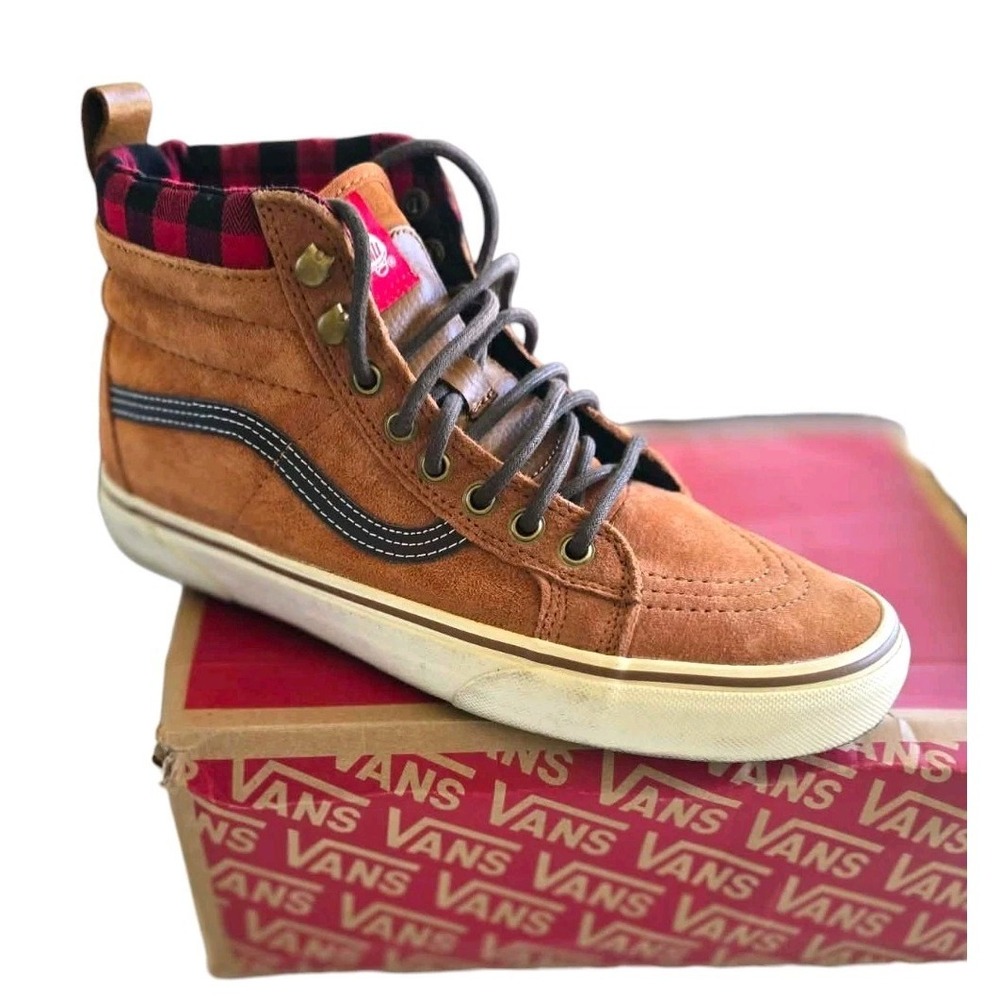 Vans Mte High Shoes Mens Size 8 Womens 9.5 Glazed Ginger Boots Brown - Picture 2 of 8